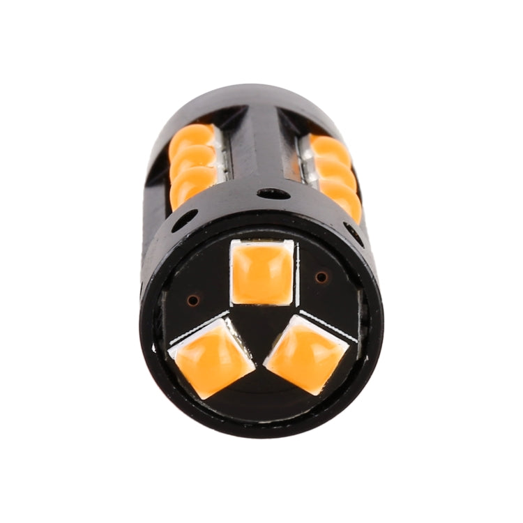 2 PCS T10 DC12V / 6.5W Car Clearance Light 15LEDs SMD-3030 Lamp Beads (Yellow Light) - Clearance Lights by PMC TechLife | Online Shopping South Africa | PMC TechLife | Buy Now Pay Later Mobicred