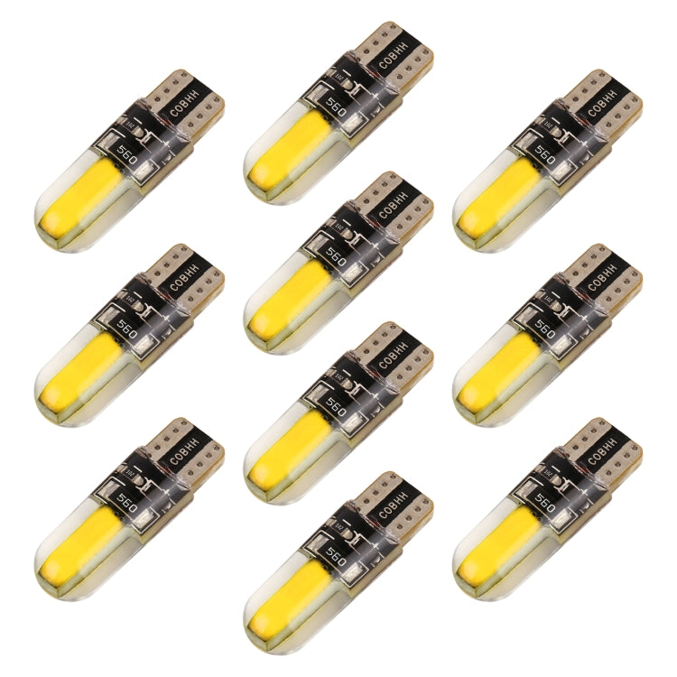 10 PCS T10 DC12V / 1W Car Clearance Light COB Lamp Beads (Yellow Light) - Clearance Lights by PMC Jewellery | Online Shopping South Africa | PMC Jewellery | Buy Now Pay Later Mobicred