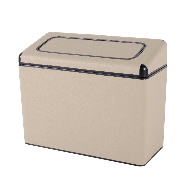Car Plastic Trash Can Large Capacity Interior Accessories Box (Beige) - Stowing Tidying by PMC TechLife | Online Shopping South Africa | PMC TechLife | Buy Now Pay Later Mobicred