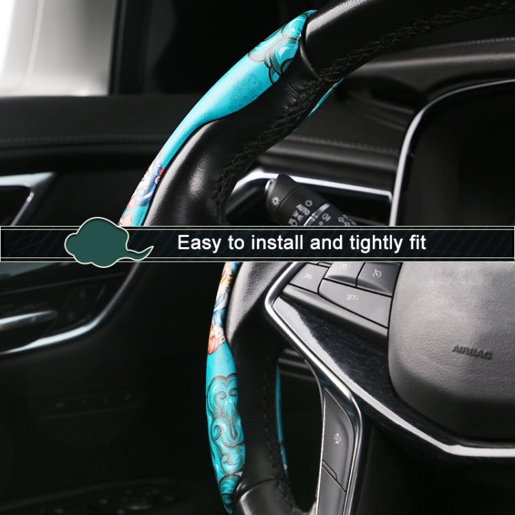 Car Universal China-Chic Relief Steering Wheel Cover (A Born Beauty) - Steering Wheel Accessories by PMC Jewellery | Online Shopping South Africa | PMC Jewellery | Buy Now Pay Later Mobicred