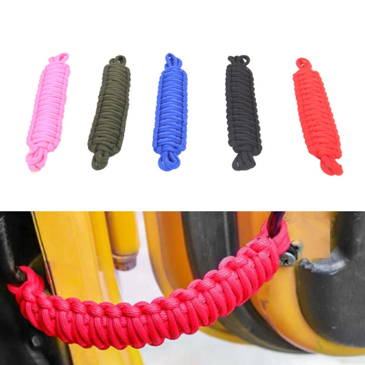 Pair Car Door Limit Braided Rope Strap for Jeep Wrangler (Red) - Other Tools by PMC TechLife | Online Shopping South Africa | PMC TechLife | Buy Now Pay Later Mobicred