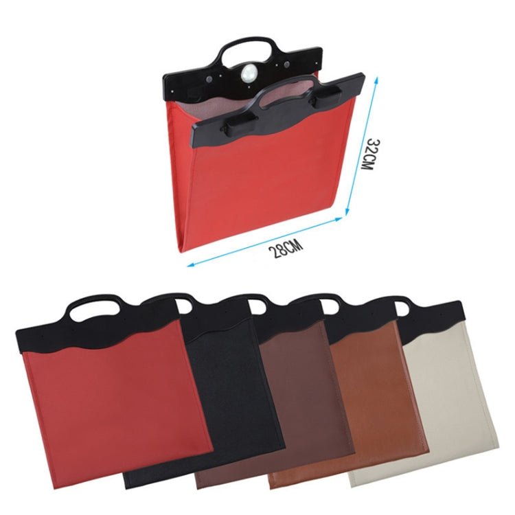 Car Multi-functional Hanging Front Trash Can with LED Light, 32 x 28cm (Wine Red) - Stowing Tidying by PMC TechLife | Online Shopping South Africa | PMC TechLife | Buy Now Pay Later Mobicred