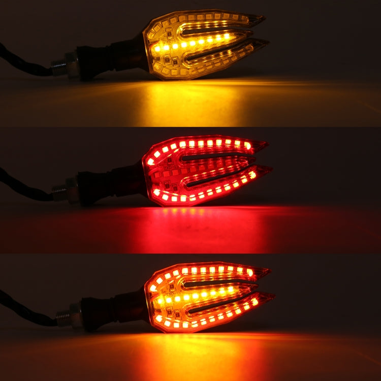 Motorcycle Turn Signal Light DC12V 1W 33LEDs SMD-3528 Lamp Beads (Red Light) - Signal Lights by PMC Jewellery | Online Shopping South Africa | PMC Jewellery