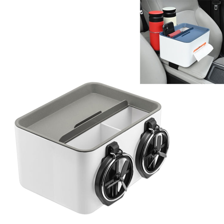Car Multifunctional Storage Box Water Cup Holder (Grey) - free shipping - PMc TechLife - Order now!