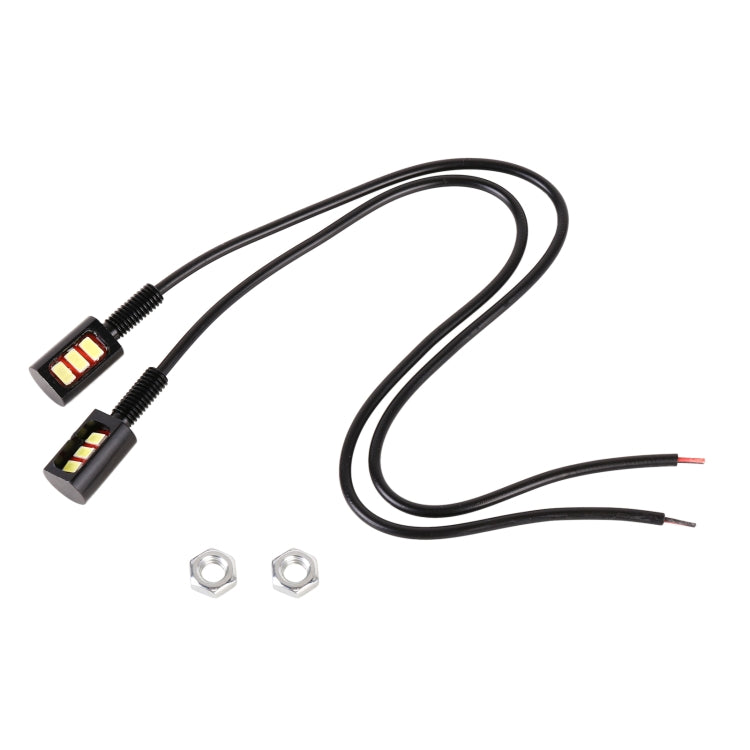 1 Pair DC12V 0.4W 3LEDs SMD-5630 Car / Motorcycle License Plate Light, Cable Length: 27cm (Blue Light) - License Plate Lights by PMC TechLife | Online Shopping South Africa | PMC TechLife | Buy Now Pay Later Mobicred