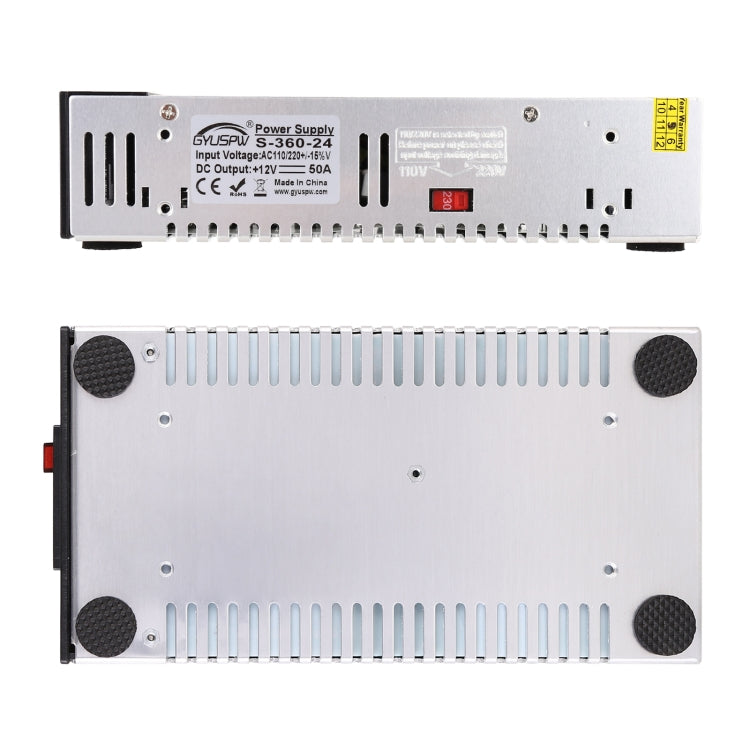 S-360-24 DC24V 360W 15A DIY Regulated DC Switching Power Supply Power Step-down Transformer with Clip - Step-down Transformer by PMC TechLife | Online Shopping South Africa | PMC TechLife | Buy Now Pay Later Mobicred