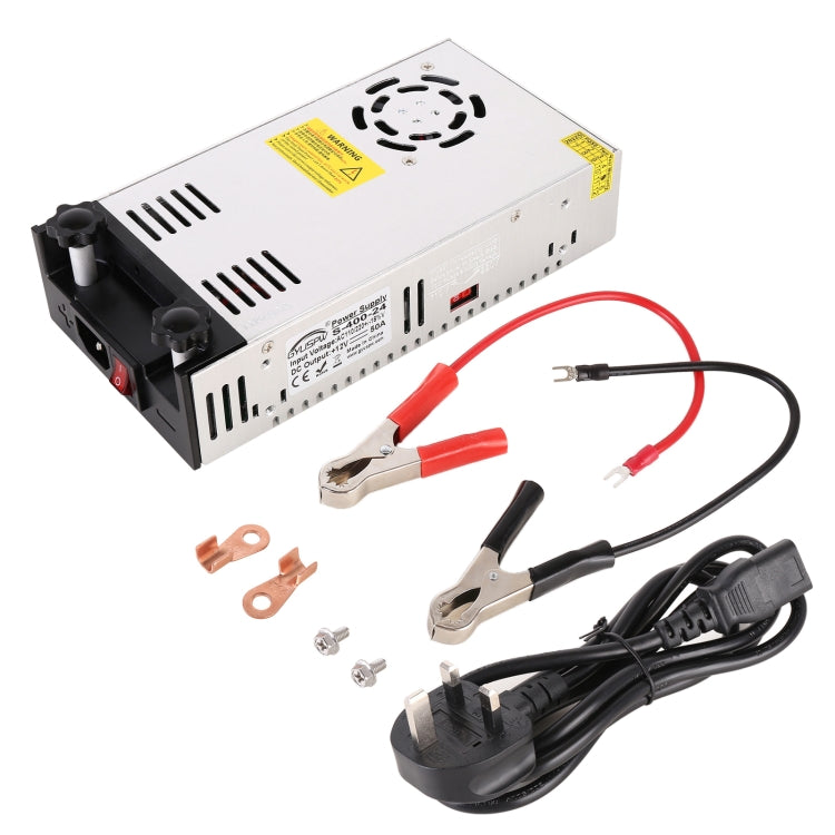 S-400-24 DC24V 400W 16.7A DIY Regulated DC Switching Power Supply Power Step-down Transformer with Clip, UK Plug - Step-down Transformer by PMC TechLife | Online Shopping South Africa | PMC TechLife | Buy Now Pay Later Mobicred