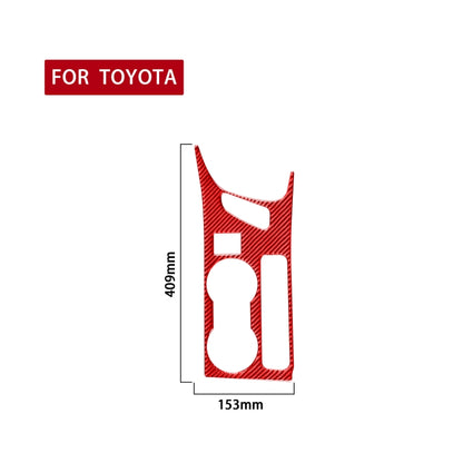 Carbon Fiber Car Cup Holder Panel B Decorative Sticker for Toyota Corolla 2014-2018,Right Drive (Red) - Car Interior Mouldings by PMC Jewellery | Online Shopping South Africa | PMC Jewellery | Buy Now Pay Later Mobicred