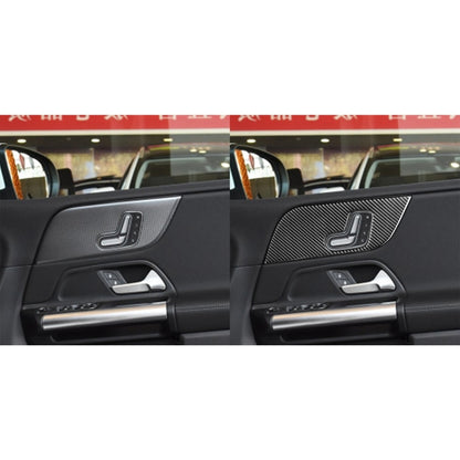 6 PCS / Set Carbon Fiber Car B Front Door Panel Decorative Sticker for Mercedes-Benz B-Class 2019,Right Drive - Car Interior Mouldings by PMC Jewellery | Online Shopping South Africa | PMC Jewellery | Buy Now Pay Later Mobicred