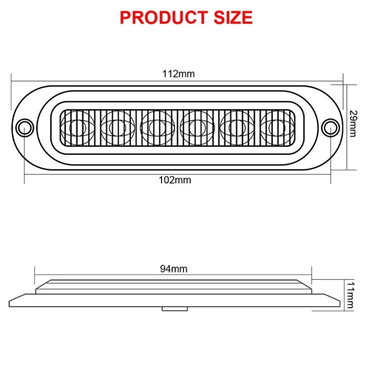 5 PCS MK-093 Car / Truck 6LEDs Side Marker Indicator Lights Bulb Lamp (White Light) - Clearance Lights by PMC Jewellery | Online Shopping South Africa | PMC Jewellery | Buy Now Pay Later Mobicred