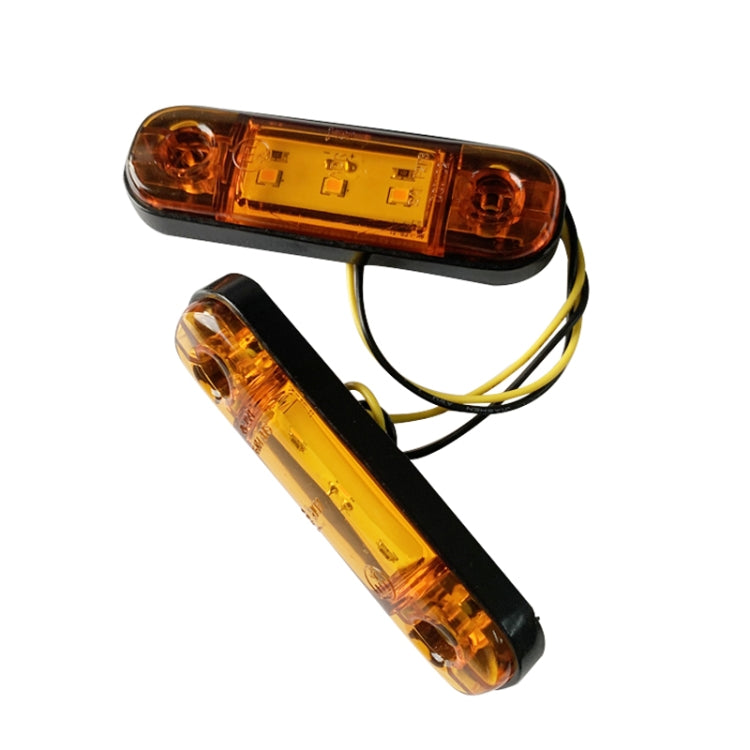 5 PCS MK-327 Car / Truck 3LEDs Side Marker Indicator Light Tail Light (Yellow Light) - Clearance Lights by PMC Jewellery | Online Shopping South Africa | PMC Jewellery | Buy Now Pay Later Mobicred