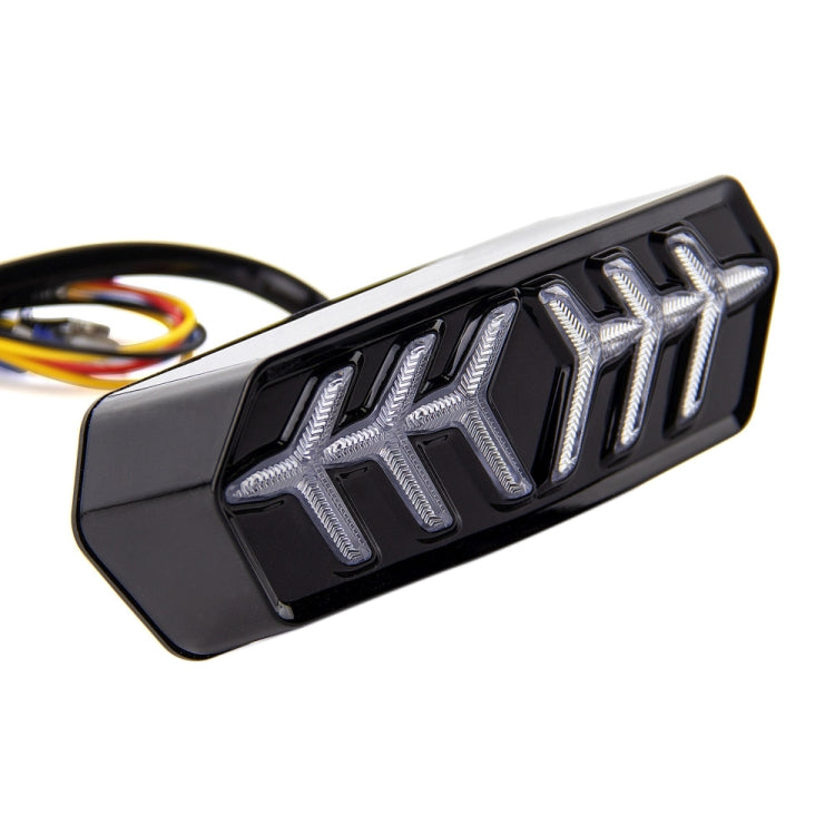 2 PCS KC670 Motorcycle Integrated Flashing Turn Signal Brake Tail Light for Honda MSX125 CBR650F CTX700(Transparent) - Signal Lights by PMC Jewellery | Online Shopping South Africa | PMC Jewellery | Buy Now Pay Later Mobicred