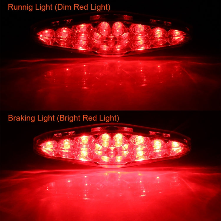 2 PCS KC-WD-NEW-3X Motorcycle LED Brake Light Running Lamp (Red) - Signal Lights by PMC Jewellery | Online Shopping South Africa | PMC Jewellery