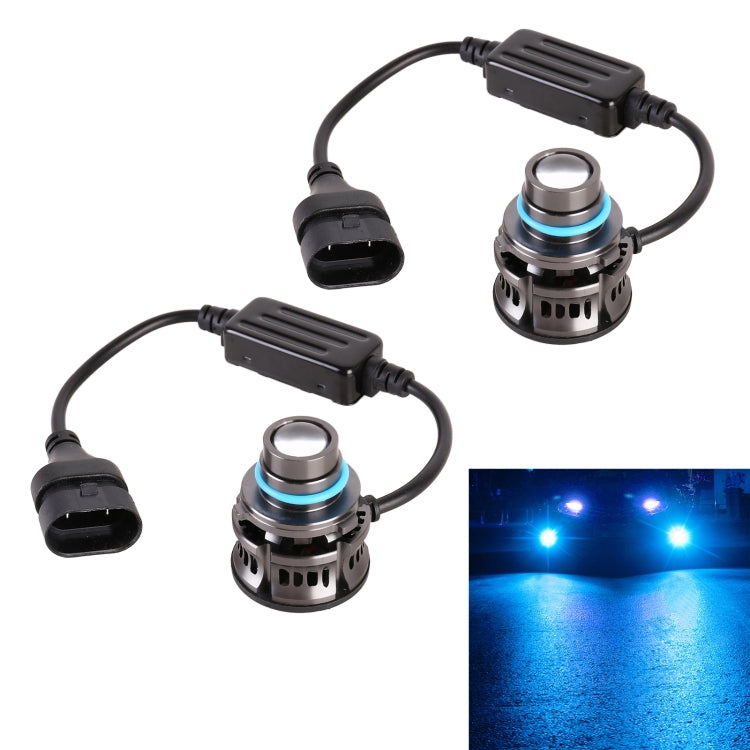 1 Pair 9005 27W / DC12V Car Aluminum Alloy LED Headlight (Blue Light) - LED Headlamps by PMC Jewellery | Online Shopping South Africa | PMC Jewellery | Buy Now Pay Later Mobicred