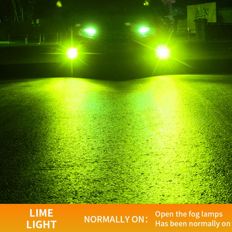 1 Pair 9006 27W / DC12V Car Aluminum Alloy LED Headlight (Lime Green) - LED Headlamps by PMC TechLife | Online Shopping South Africa | PMC TechLife | Buy Now Pay Later Mobicred