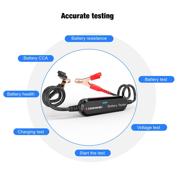 KONNWEI BK100 X431 BST360 Car Bluetooth Battery Tester (Black) - Electronic Test by KONNWEI | Online Shopping South Africa | PMC Jewellery