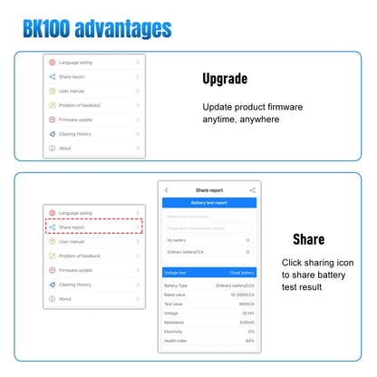 KONNWEI BK100 X431 BST360 Car Bluetooth Battery Tester (Black) - Electronic Test by KONNWEI | Online Shopping South Africa | PMC Jewellery