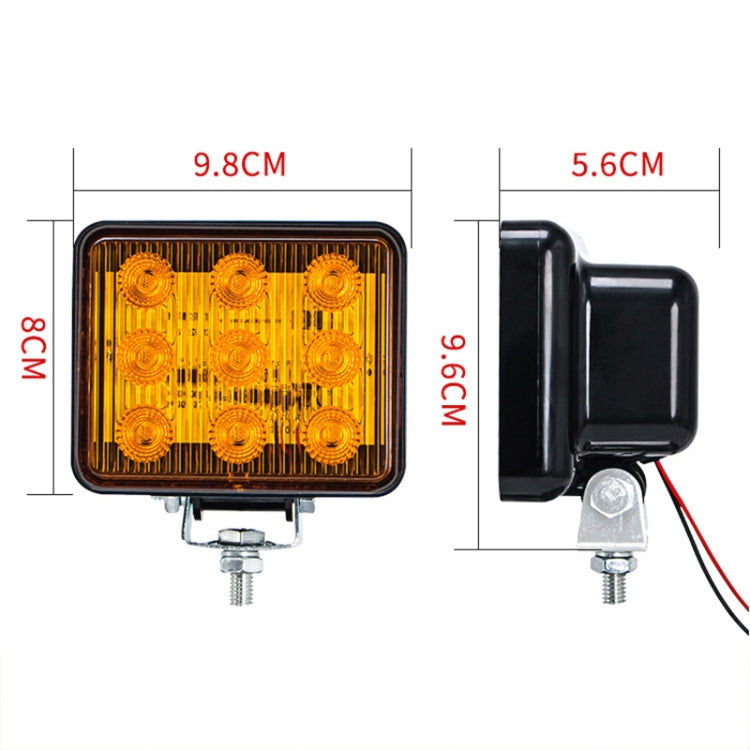 2 PCS ZS-7013 3 inch 9LEDs Strobe Waterproof Car / Truck Warning Light (Green Light) - Warning Lights by PMC TechLife | Online Shopping South Africa | PMC TechLife | Buy Now Pay Later Mobicred