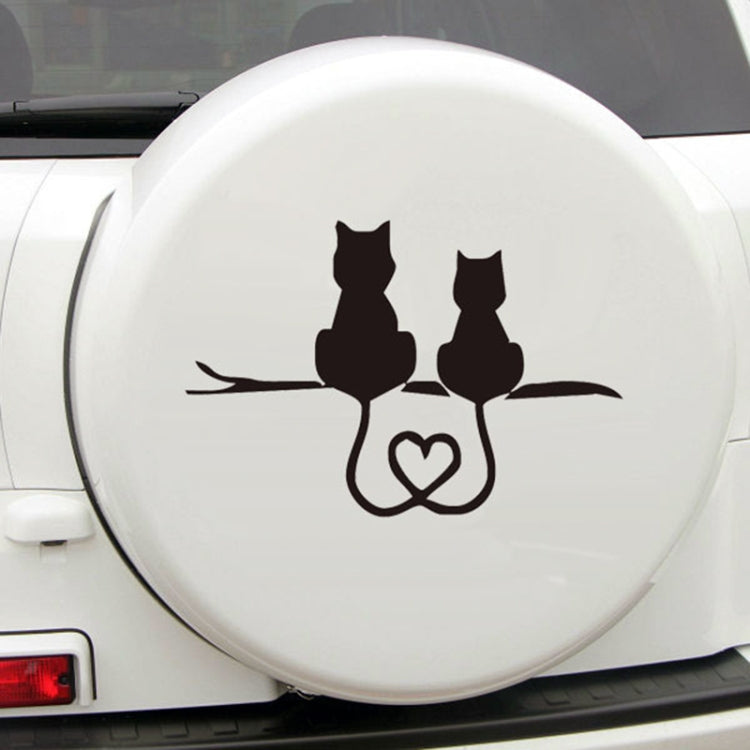 20 PCS Car Body Bumper Cat Vinyl Decal Window Sticker, Size: 17.8x10.8cm (White) - Decorative Sticker by PMC TechLife | Online Shopping South Africa | PMC TechLife | Buy Now Pay Later Mobicred