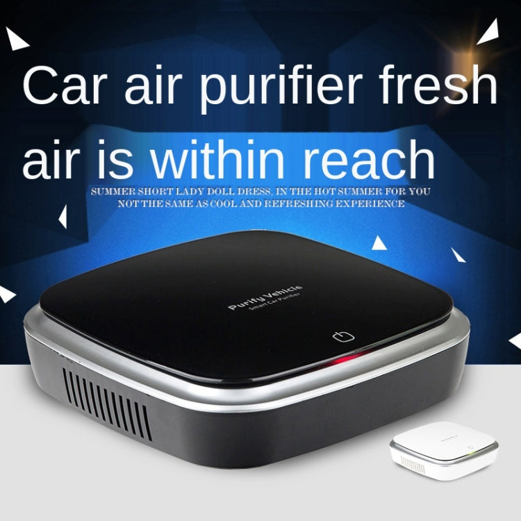 XJ-005 Car Solar Energy Negative Ion Smart USB Air Purifier (White) - Air Purifier by PMC TechLife | Online Shopping South Africa | PMC TechLife | Buy Now Pay Later Mobicred