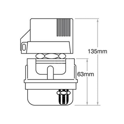 12V 300A Car Selector Isolator Disconnect Rotary Switch Cut (Yellow) - Car Switches by PMC Jewellery | Online Shopping South Africa | PMC Jewellery | Buy Now Pay Later Mobicred