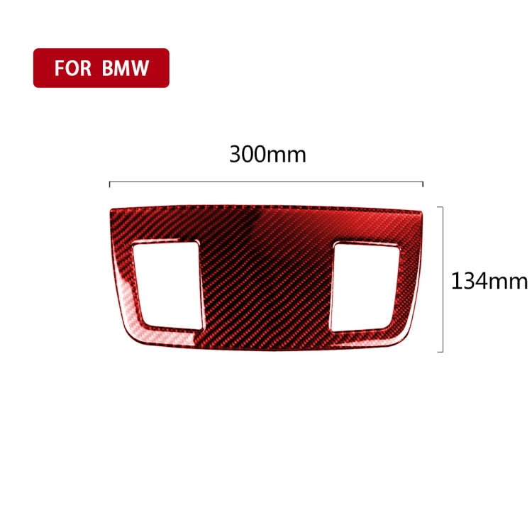 For BMW 3 Series E90 Carbon Fiber Car Instrument Large Outlet Panel Decorative Sticker (Red) - Car Interior Mouldings by PMC TechLife | Online Shopping South Africa | PMC TechLife | Buy Now Pay Later Mobicred