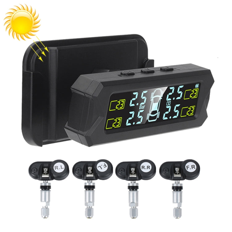 Car High Precision Solar Charging Tire Pressure Monitoring System TPMS, Built-in Voice Sensor - Tire Pressure Gauges by PMC Jewellery | Online Shopping South Africa | PMC Jewellery | Buy Now Pay Later Mobicred