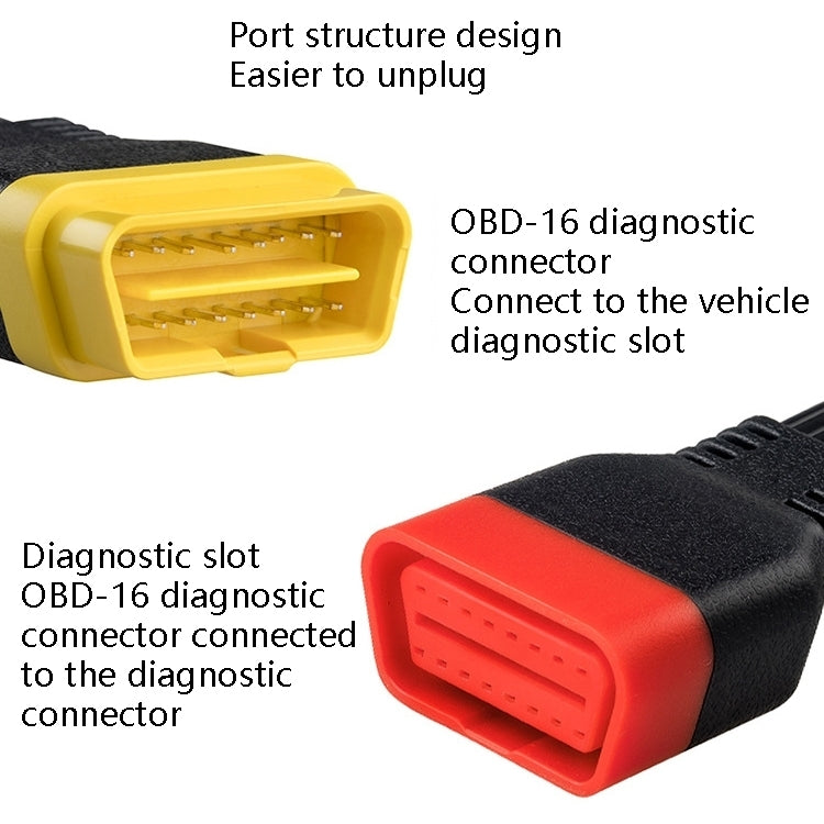 SF62 60cm Car Detector OBD Extension Line Car Computer Conversion Plug Male to Female Adapter Cable - Cables & Connectors by PMC TechLife | Online Shopping South Africa | PMC TechLife | Buy Now Pay Later Mobicred