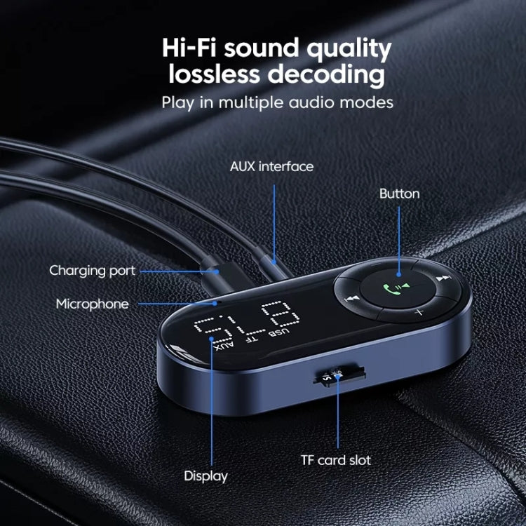 Car Bluetooth 5.2 Audio Receiver Support Wireless Calling - Bluetooth Adapters by PMC TechLife | Online Shopping South Africa | PMC TechLife | Buy Now Pay Later Mobicred