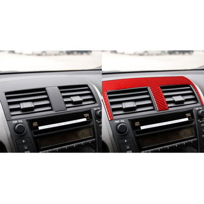 Car Carbon Fiber Inside Central Control Air Outlet Decorative Sticker for Toyota RAV4 2006-2013, Left and Right Drive (Red) - Car Interior Mouldings by PMC Jewellery | Online Shopping South Africa | PMC Jewellery | Buy Now Pay Later Mobicred