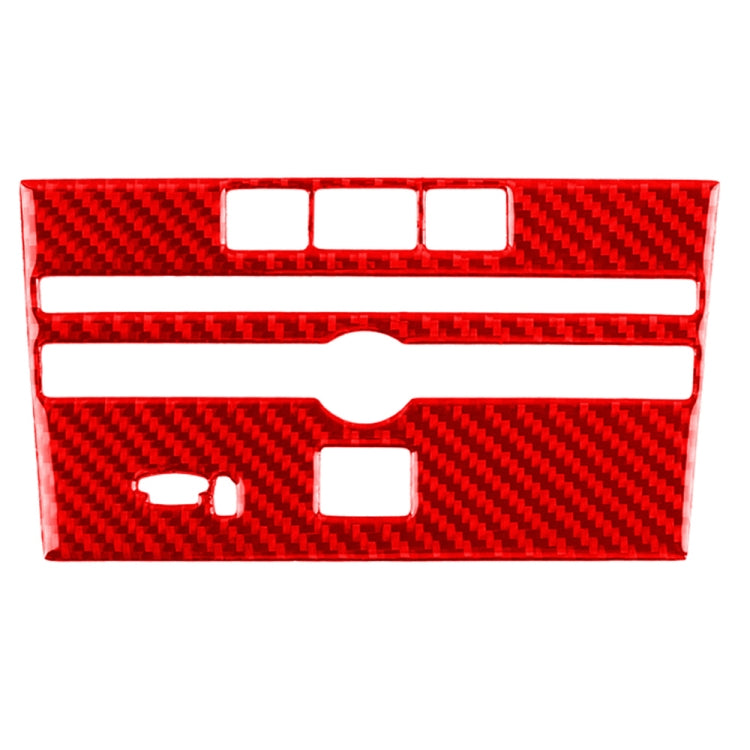 Car Carbon Fiber B Style CD Console Panel Decorative Sticker for Infiniti Q50 2014-2020, Left Drive(Red) - Car Interior Mouldings by PMC Jewellery | Online Shopping South Africa | PMC Jewellery | Buy Now Pay Later Mobicred