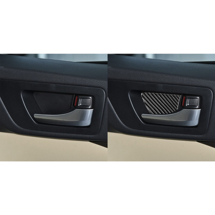 Car Carbon Fiber Inside Door Bowl Decorative Sticker for Toyota Highlander 2014-2019, Left Drive - Car Interior Mouldings by PMC Jewellery | Online Shopping South Africa | PMC Jewellery | Buy Now Pay Later Mobicred