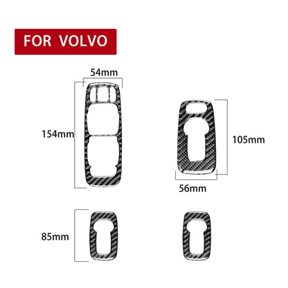 Car Carbon Fiber Window Lift B Decorative Sticker for Volvo XC90 2008-2014, Left Drive - Car Interior Mouldings by PMC Jewellery | Online Shopping South Africa | PMC Jewellery | Buy Now Pay Later Mobicred