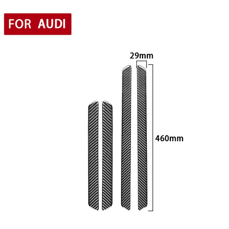 Car Carbon Fiber Threshold Decorative Sticker for Audi A6L / A7 2019-, Left and Right Drive Universal - Car Interior Mouldings by PMC Jewellery | Online Shopping South Africa | PMC Jewellery | Buy Now Pay Later Mobicred