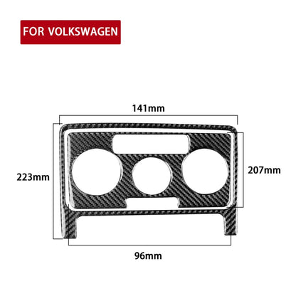 Car Carbon Fiber Air Conditioning CD Panel Decorative Sticker for Volkswagen Beetle 2012-2019, Left and Right Drive Universal - Car Interior Mouldings by PMC Jewellery | Online Shopping South Africa | PMC Jewellery | Buy Now Pay Later Mobicred