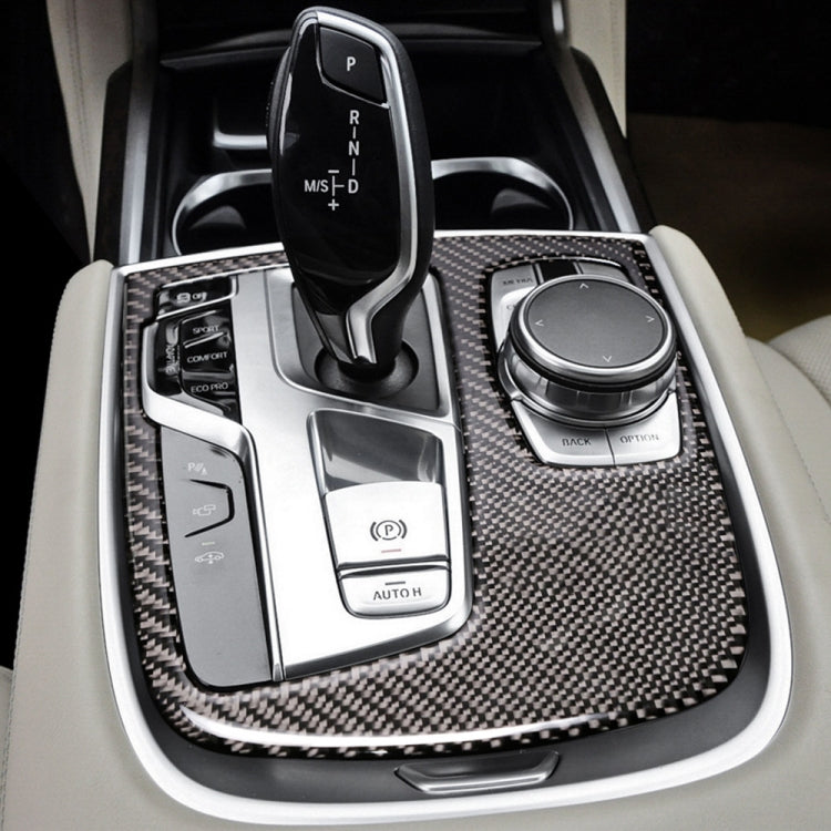 Car Carbon Fiber Central Shift Panel Cover Decorative Sticker for BMW G11 / G12 2016-, Left Drive - Car Interior Mouldings by PMC Jewellery | Online Shopping South Africa | PMC Jewellery | Buy Now Pay Later Mobicred