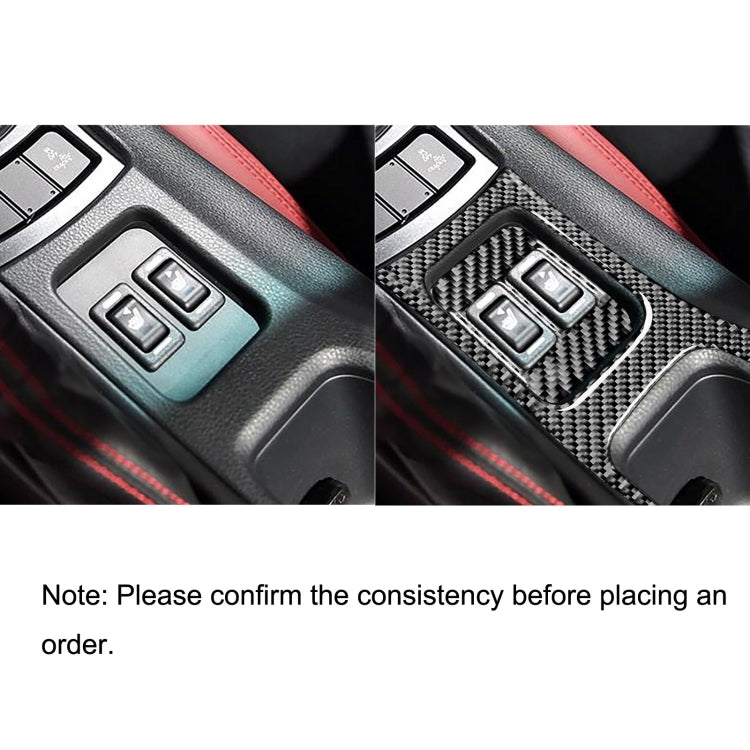 2 in 1 Car Carbon Fiber Central Armrest Panel Set B Decorative Sticker for Subaru BRZ / Toyota 86 2017-2019, Left Drive - Car Interior Mouldings by PMC Jewellery | Online Shopping South Africa | PMC Jewellery | Buy Now Pay Later Mobicred