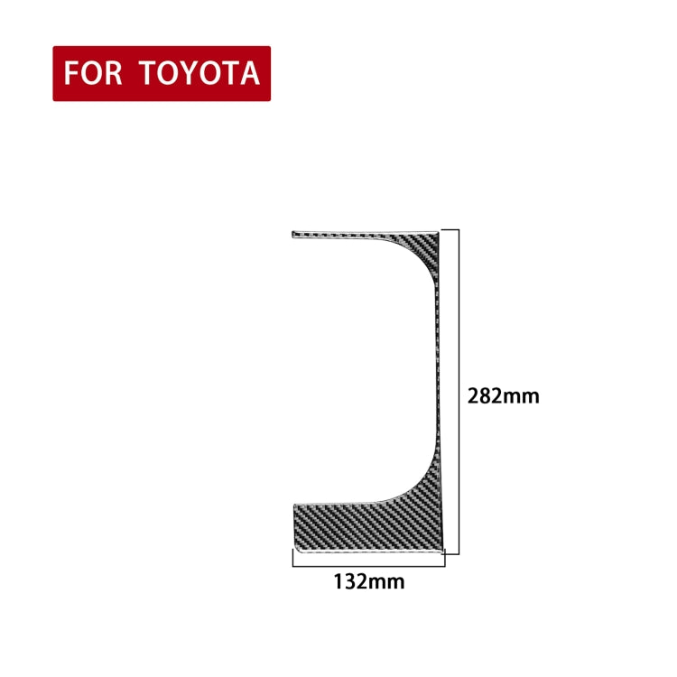 Carbon Fiber Car Cup Holder Frame Decorative Sticker for Toyota Tundra 2014-2018, Left Driving - Car Interior Mouldings by PMC Jewellery | Online Shopping South Africa | PMC Jewellery | Buy Now Pay Later Mobicred