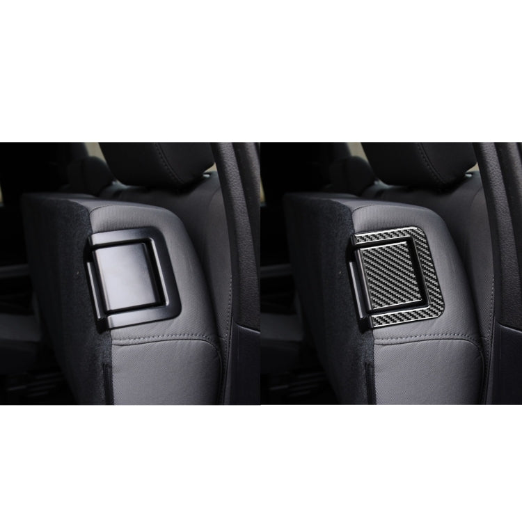 4 PCS / Set Carbon Fiber Car Rear Seat Adjustment Panel Decorative Sticker for Toyota Tundra 2014-2018, Left Right Driving Universal - Car Interior Mouldings by PMC Jewellery | Online Shopping South Africa | PMC Jewellery | Buy Now Pay Later Mobicred