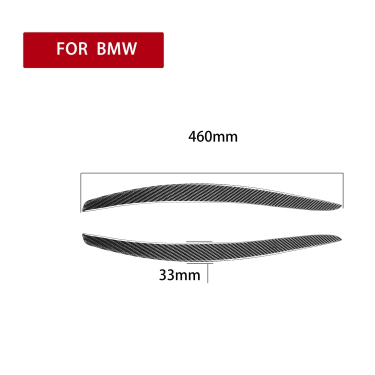 2 PCS / Set Carbon Fiber Car Lamp Eyebrow Decorative Sticker for BMW E92 / E93 2006-2012, Drop Glue Version - Lamp Decoration by PMC TechLife | Online Shopping South Africa | PMC TechLife | Buy Now Pay Later Mobicred
