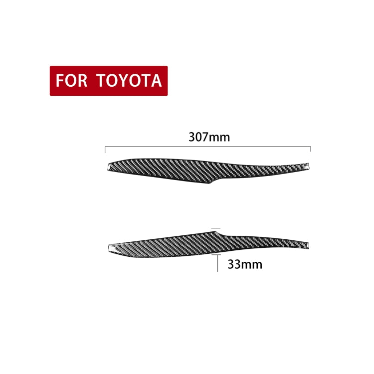 2 PCS / Set Carbon Fiber Car Rearview Mirror Decorative Sticker for Toyota 4Runner 2010-2020 - Decorative Strip by PMC Jewellery | Online Shopping South Africa | PMC Jewellery | Buy Now Pay Later Mobicred