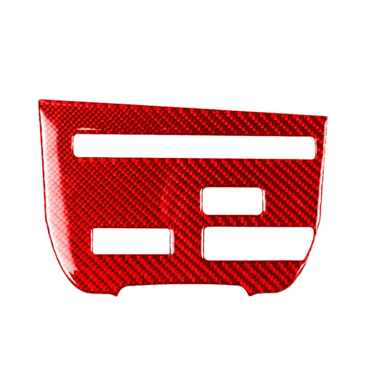 Carbon Fiber Car CD Player Console C Version Decorative Sticker for Nissan GTR R35 2008-2016, Left Driving(Red) - Car Interior Mouldings by PMC Jewellery | Online Shopping South Africa | PMC Jewellery | Buy Now Pay Later Mobicred