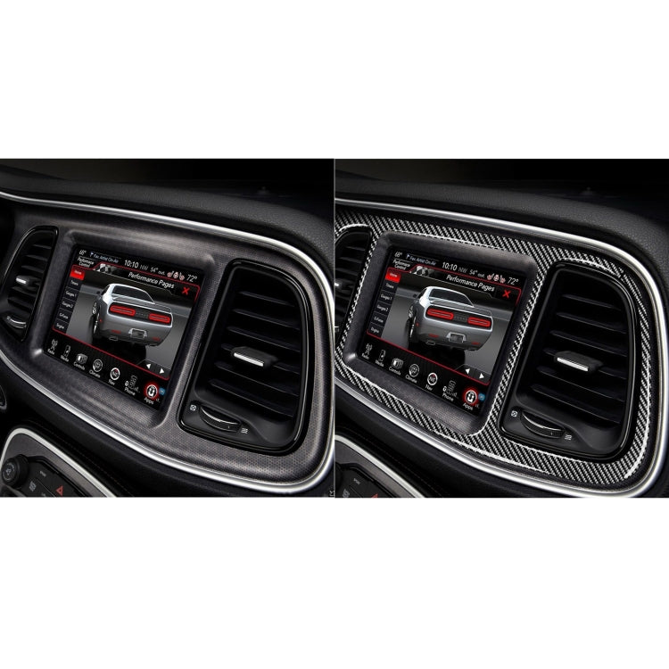 4 PCS / Set Carbon Fiber Car Central Control Instrument Set Decorative Sticker for Dodge Challenger 2015 to Now, Left Driving - Car Interior Mouldings by PMC Jewellery | Online Shopping South Africa | PMC Jewellery | Buy Now Pay Later Mobicred