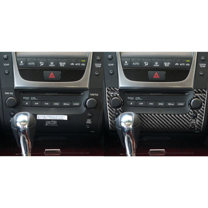 Carbon Fiber Car CD Panel A Version Decorative Sticker for Lexus GS 2006-2011,Left and Right Drive Universal - Car Interior Mouldings by PMC Jewellery | Online Shopping South Africa | PMC Jewellery | Buy Now Pay Later Mobicred