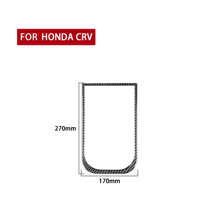 Carbon Fiber Car Handheld Box Panel Frame Decorative Sticker for Honda CRV 2007-2011,Left and Right Drive Universal - Car Interior Mouldings by PMC Jewellery | Online Shopping South Africa | PMC Jewellery | Buy Now Pay Later Mobicred