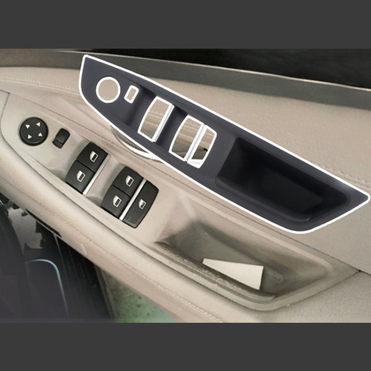 For BMW F10 2011-2017 Right Driving Car Door Window Lift Switch Trim Panel (Wine Red) - Car Interior Mouldings by PMC TechLife | Online Shopping South Africa | PMC TechLife | Buy Now Pay Later Mobicred