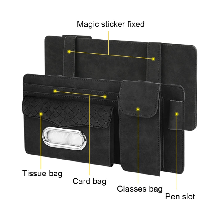 Car Sheepskin Leather Sun Visor Storage Clip (Mint Green) - Sunglasses & Glasses Clips by PMC TechLife | Online Shopping South Africa | PMC TechLife | Buy Now Pay Later Mobicred