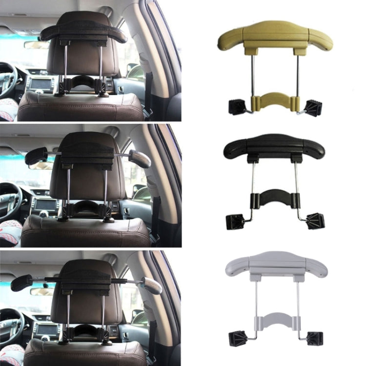 Car Faux Leather Retractable Coat Hanger (Grey) - Auto Fastener & Clips by PMC Jewellery | Online Shopping South Africa | PMC Jewellery | Buy Now Pay Later Mobicred