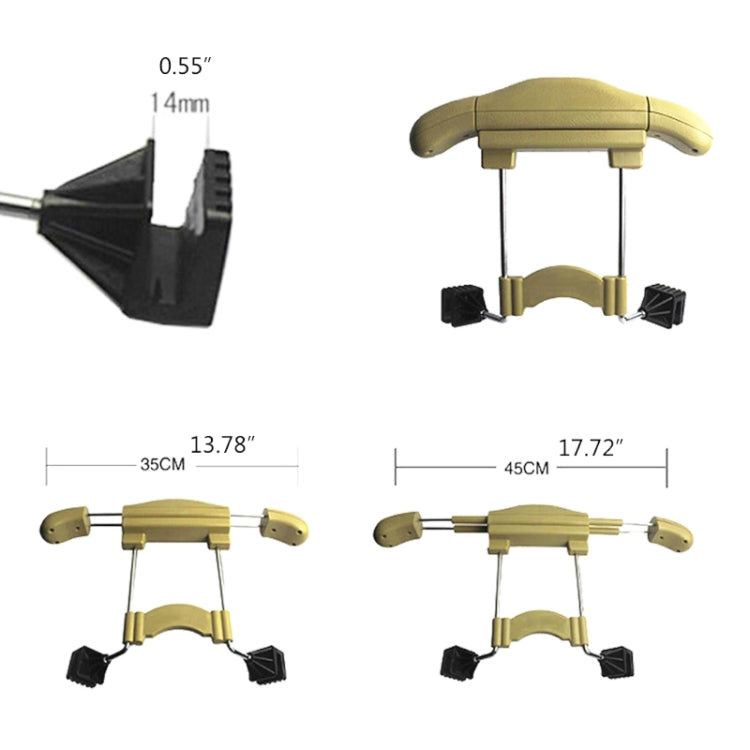 Car Faux Leather Retractable Coat Hanger (Beige) - Auto Fastener & Clips by PMC Jewellery | Online Shopping South Africa | PMC Jewellery | Buy Now Pay Later Mobicred