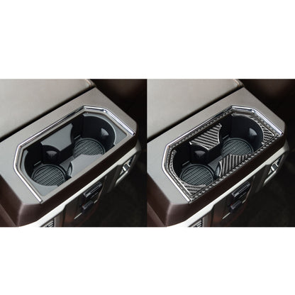 Car Carbon Fiber Rear Water Cup Holder Frame Decorative Sticker for Ford F150 2017-2020, Left and Right Drive Universal - Car Interior Mouldings by PMC Jewellery | Online Shopping South Africa | PMC Jewellery | Buy Now Pay Later Mobicred